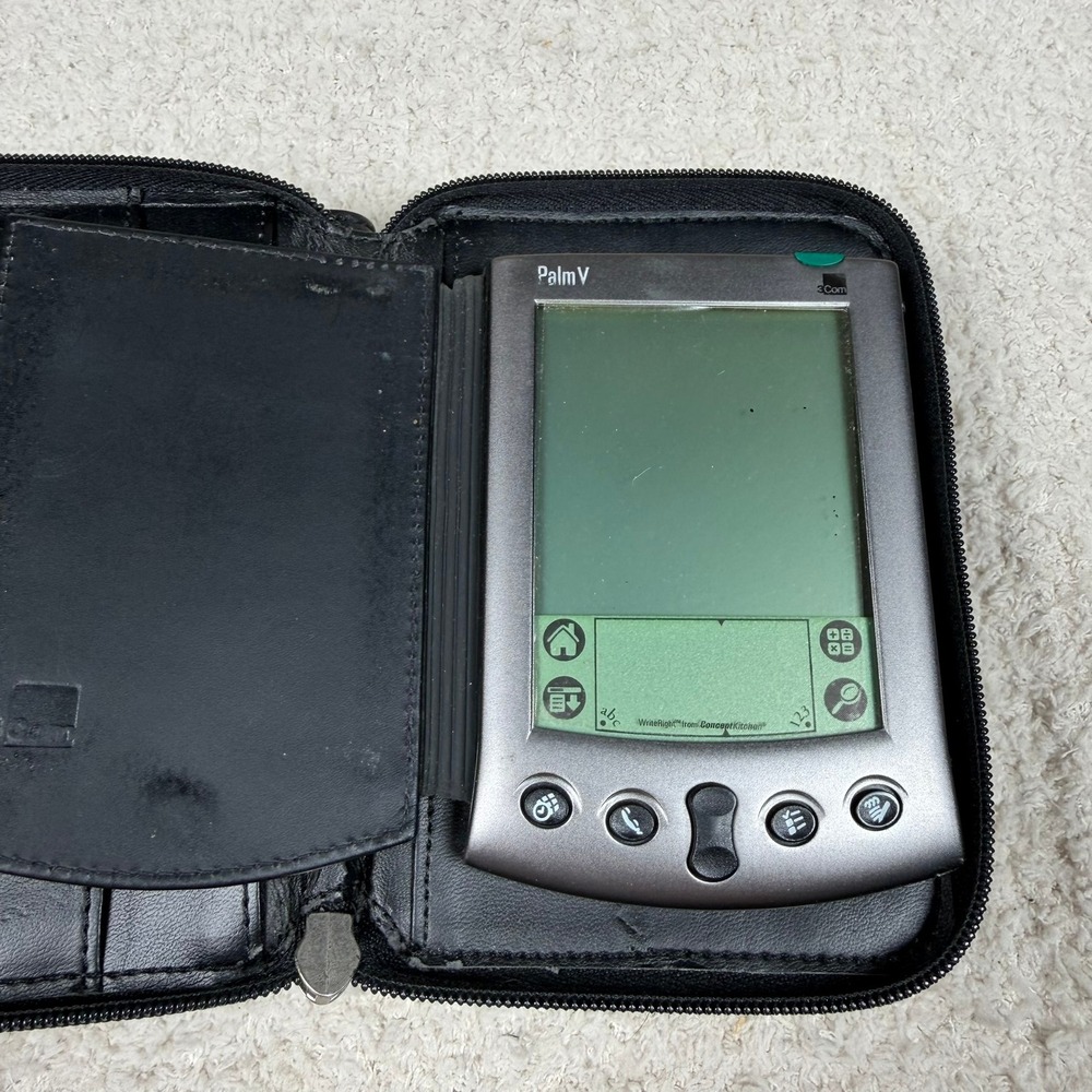 Palm‎ Vx 3Com PDA Handheld Organizer Folding Portable Keyboard and Case UNTESTED